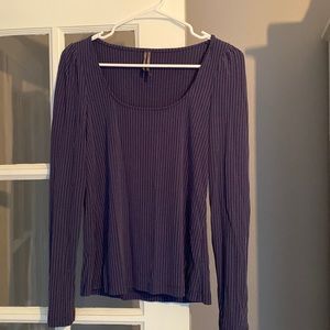 Anthropologie long sleep ribbed top